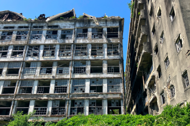 軍艦島の鉄筋コンクリート造建築物